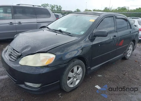 2003 Toyota Corolla S из США, поврежденный, VIN 2T1BR32E13C133188